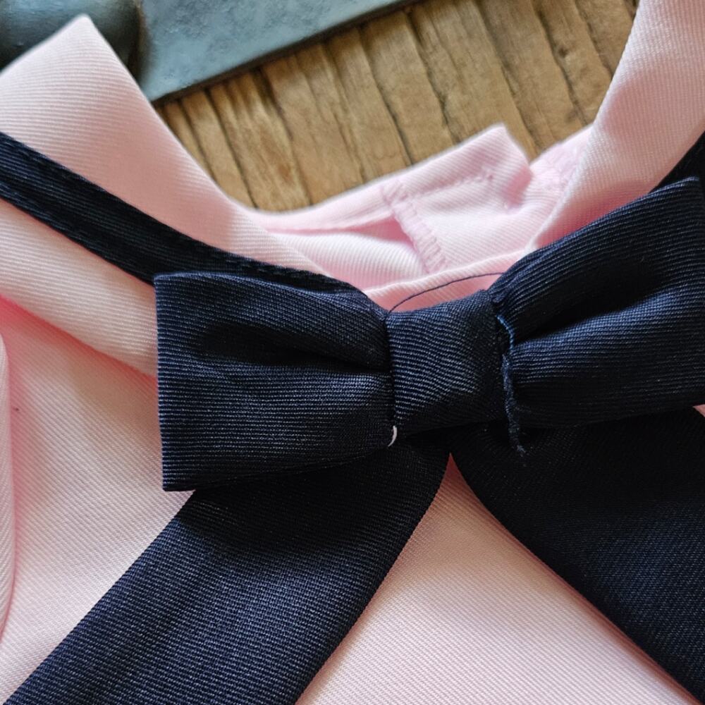 Rare Editions Blush and Navy Sailor Dress - Picture 5 of 6
